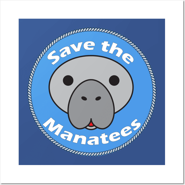 Save the Manatees Wall Art by outrigger